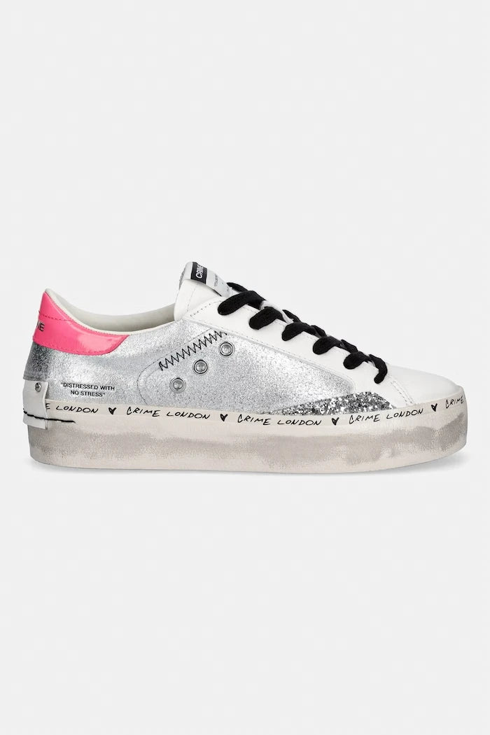 Кожени маратонки Crime London DISTRESSED PLATFORM