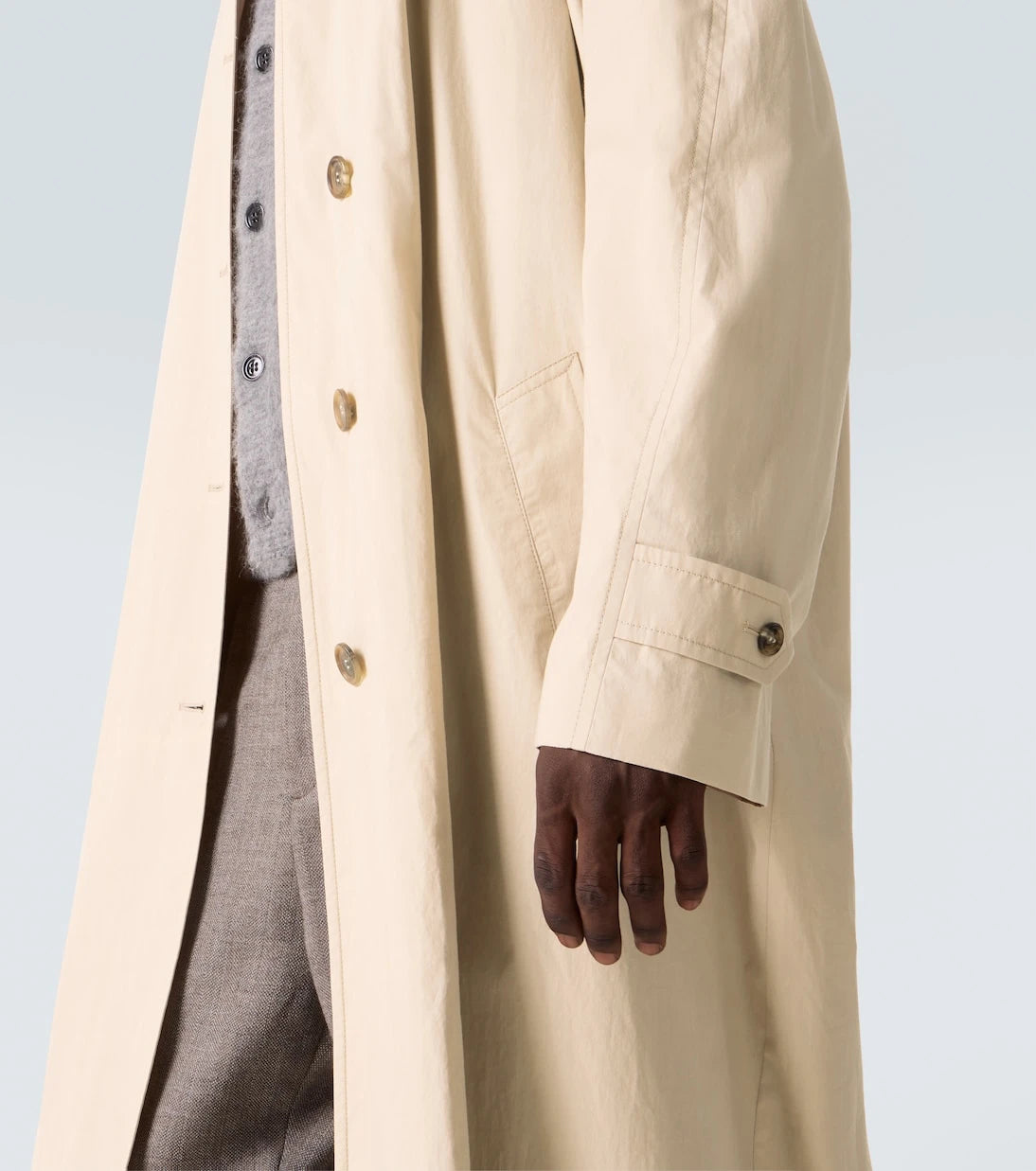 Miu Miu - Logo cotton gabardine trench coat