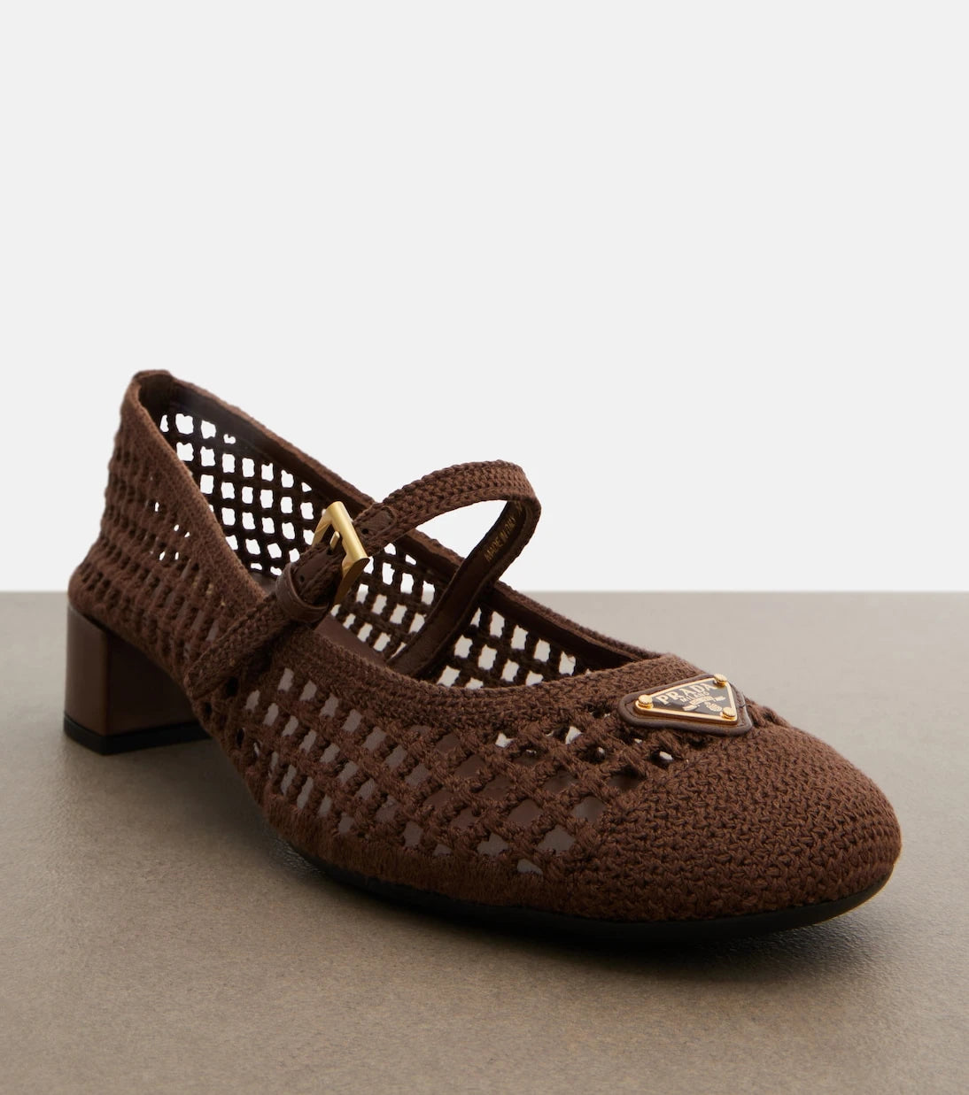 Prada - Crochet Mary Jane pumps