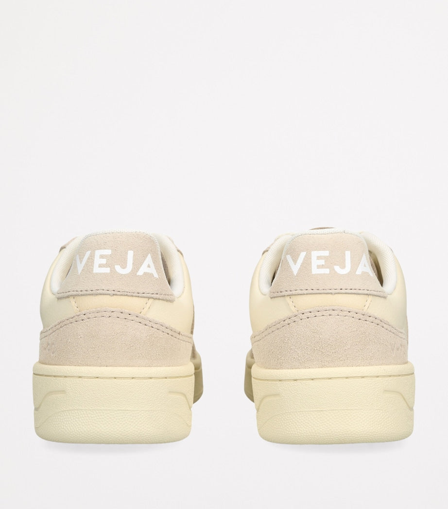 Veja Beige Leather V-90 Sneakers