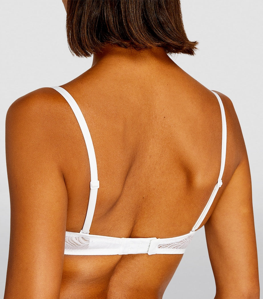White Sheer Marquisette Demi Bra