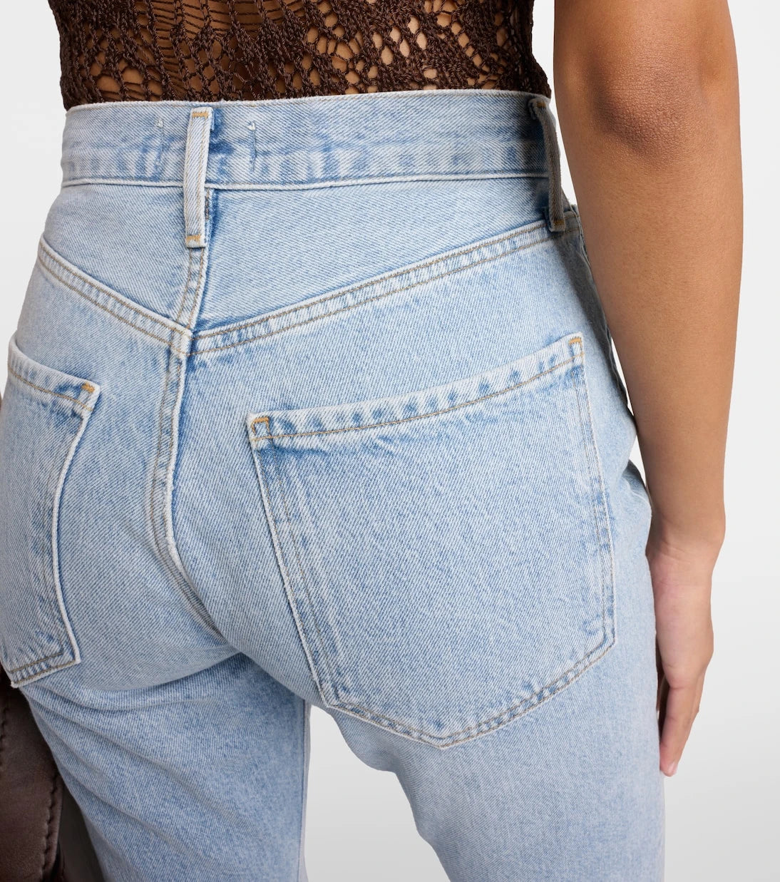 Agolde - Riley high-rise cropped straight jeans