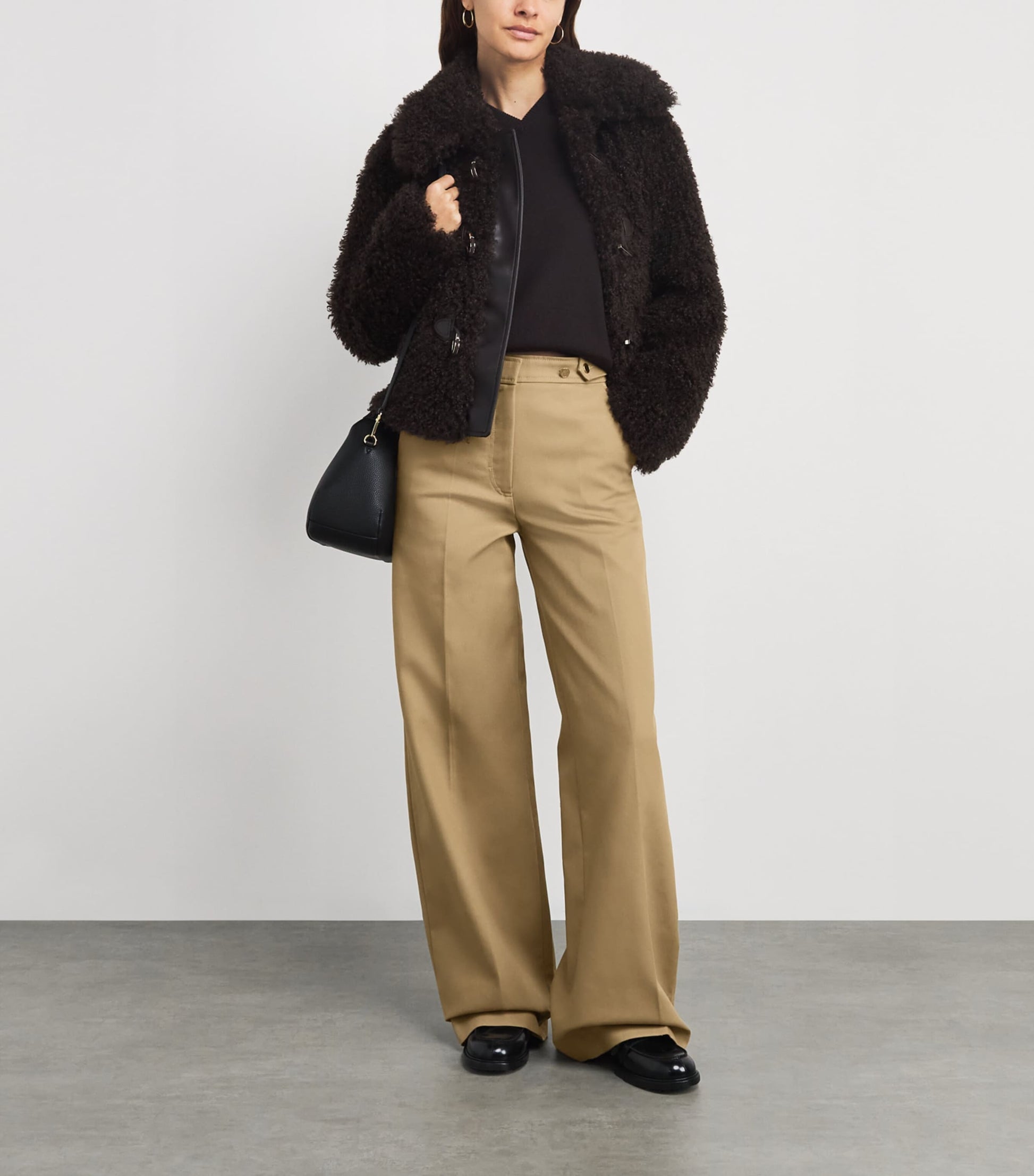 Cotton Wide-Leg Trousers