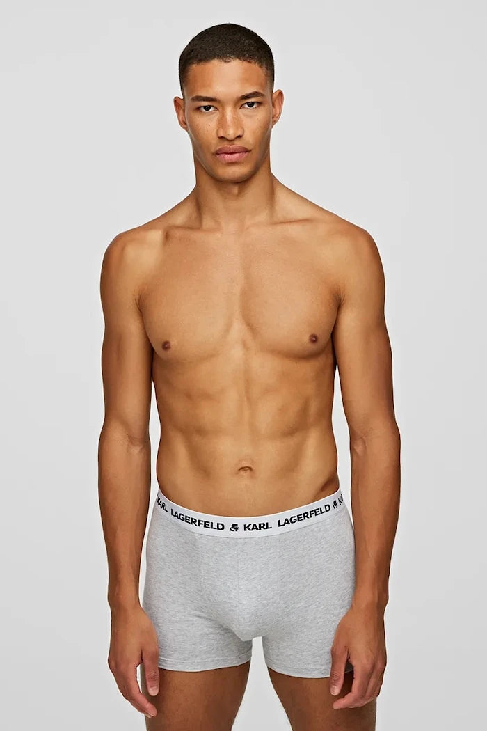 Karl Lagerfeld pamuklu elastan erkek boxer 3'lü