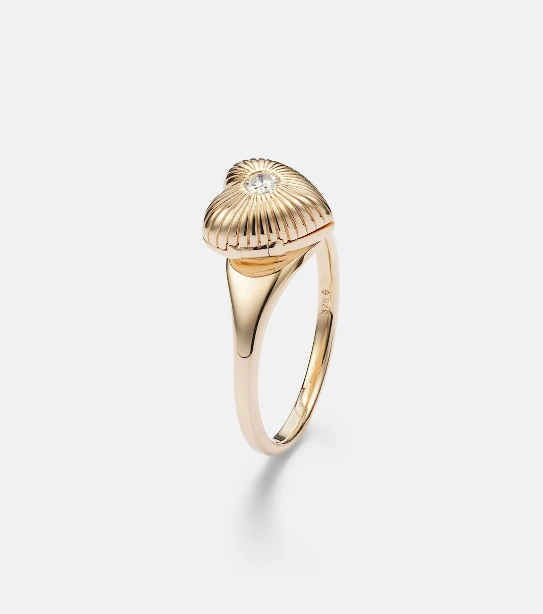 Persée - 9kt gold ring with diamond