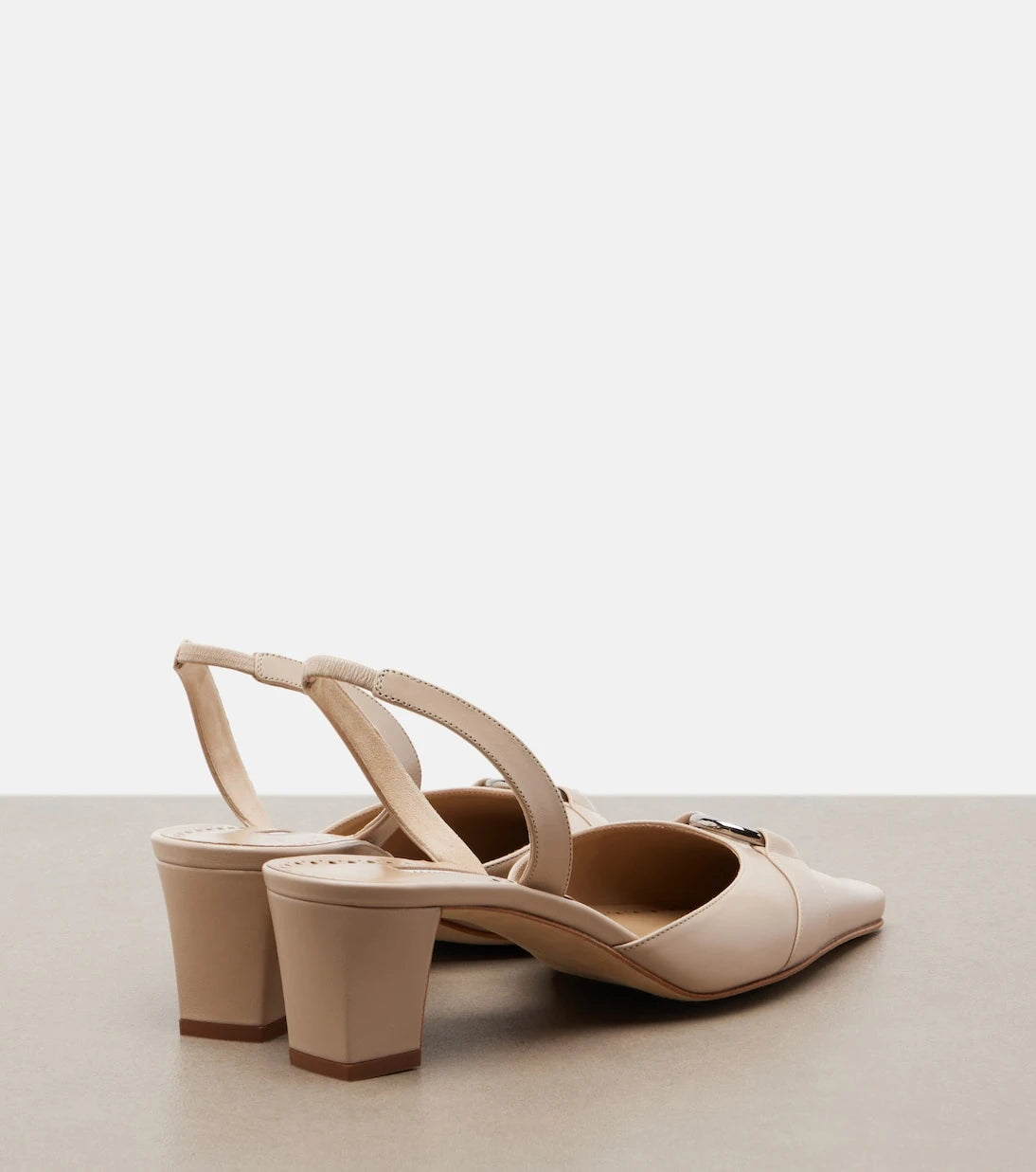 Manolo Blahnik - Trixa leather slingback pumps