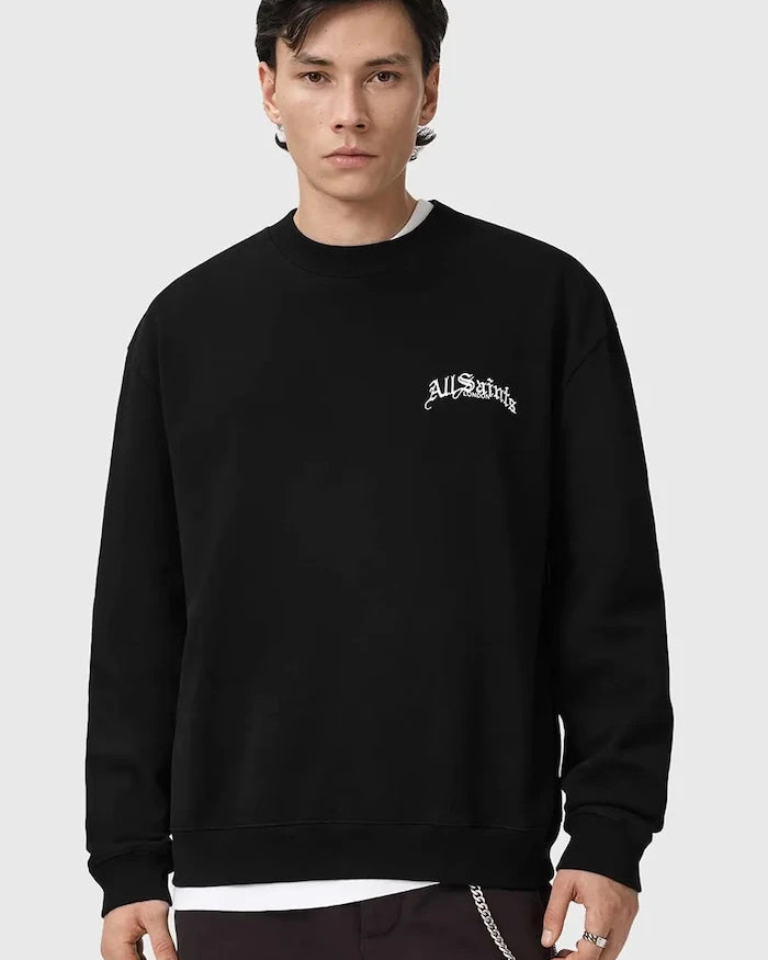 Pamuklu sweatshirt AllSaints DESCENT