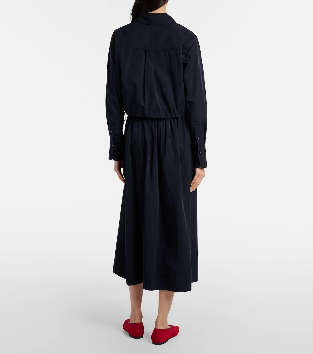 Veronica Beard - Bates gathered taffeta midi skirt
