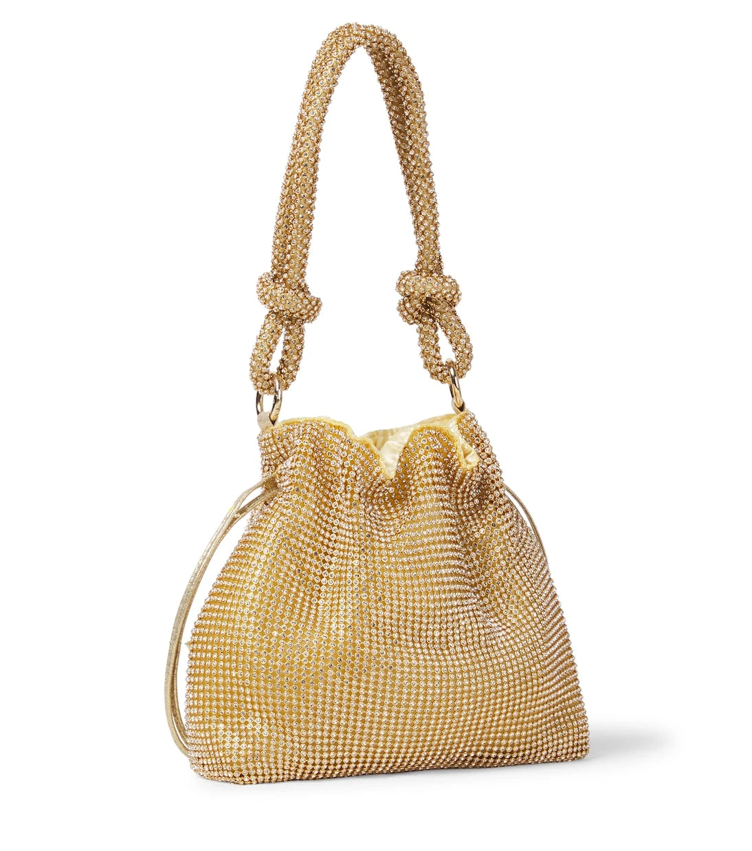 Monnalisa - Rhinestone-embellished bucket bag