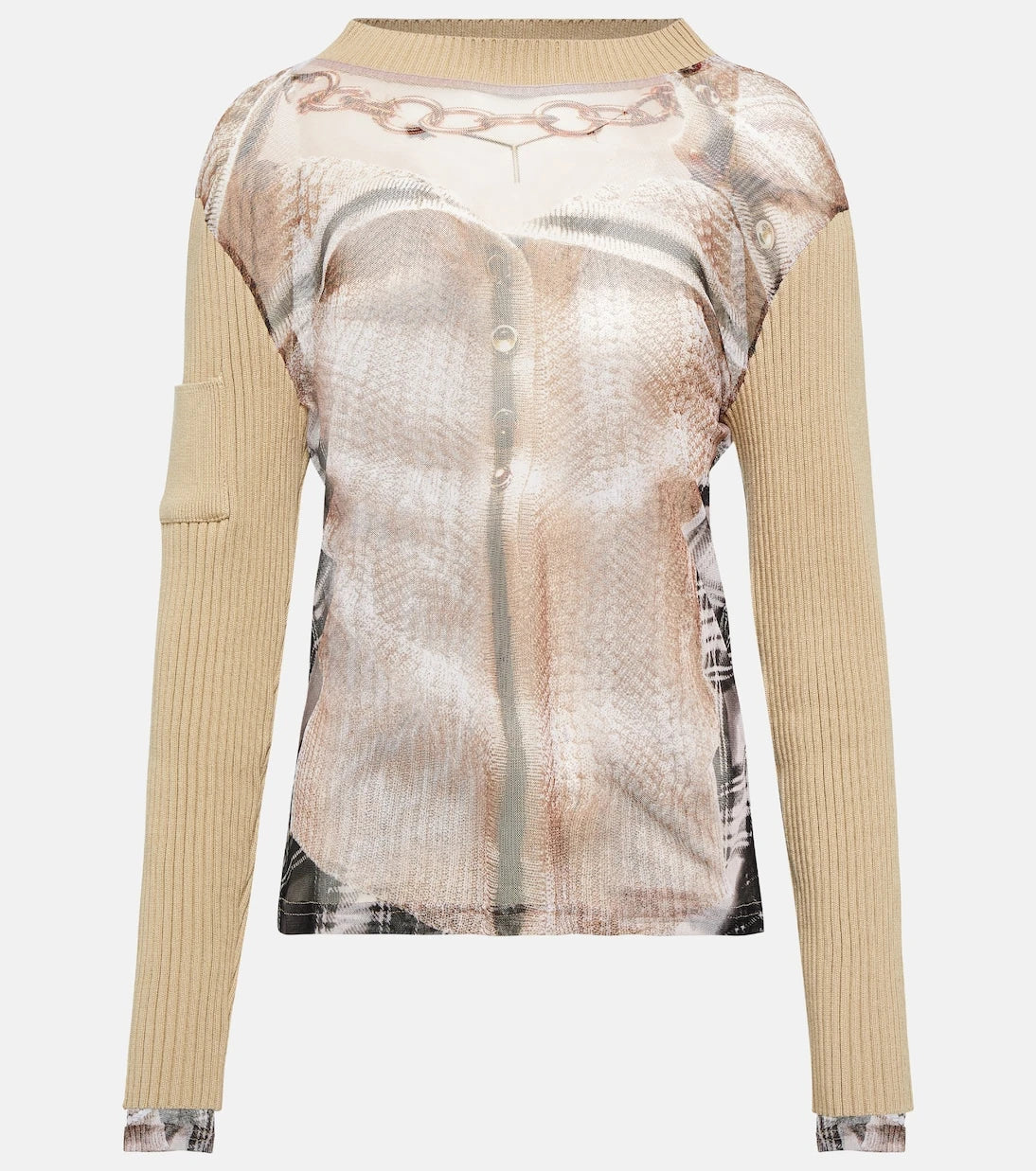 Y/Project - x Jean Paul Gaultier Trompe L'Oeil top