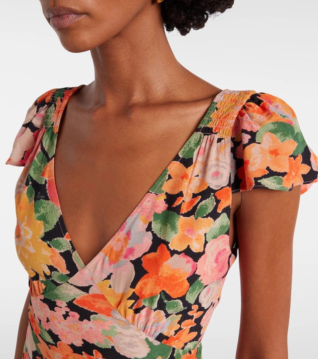 Rixo - Cathy floral crêpe midi dress