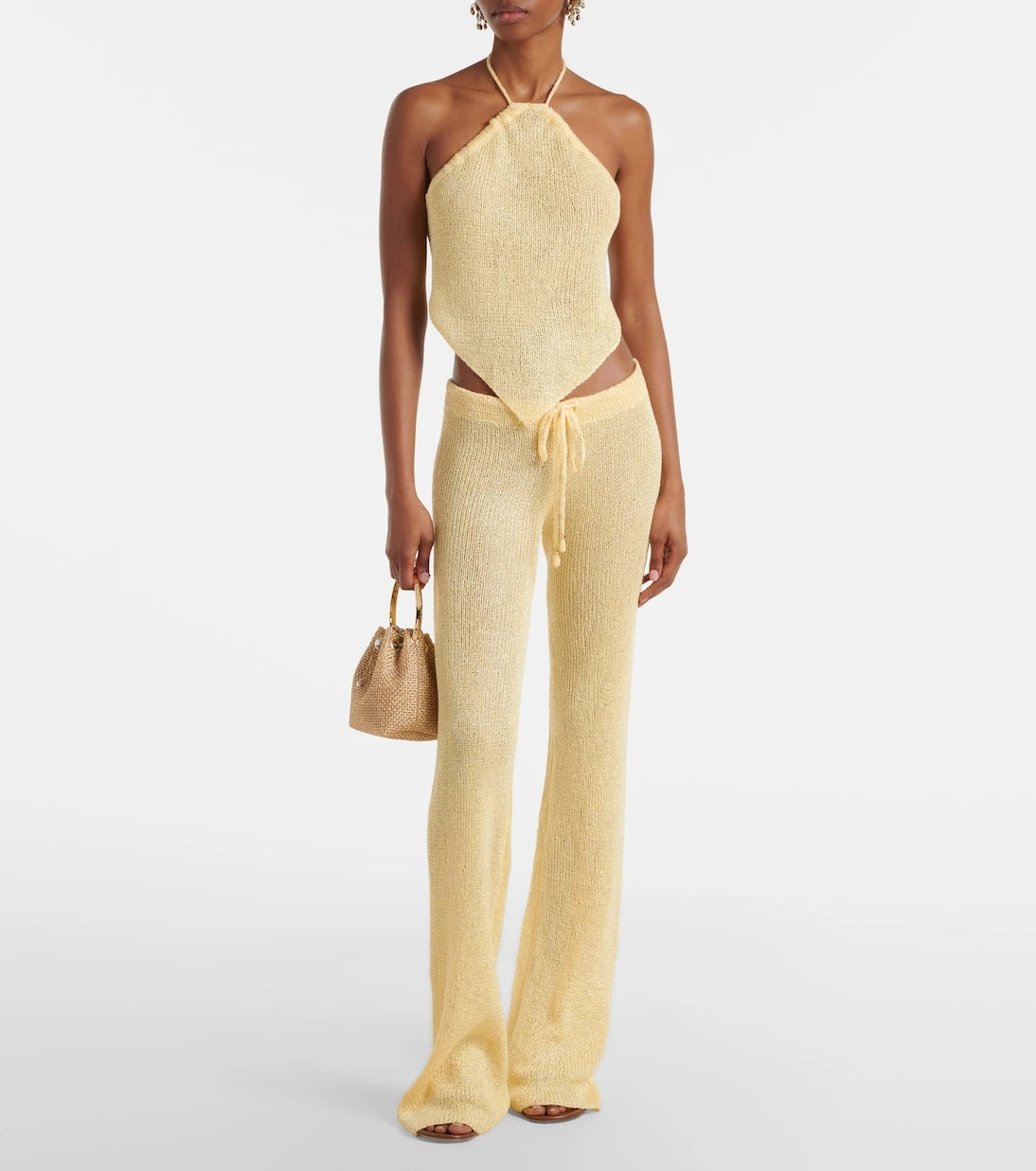 Bananhot - Liz sequined halterneck top