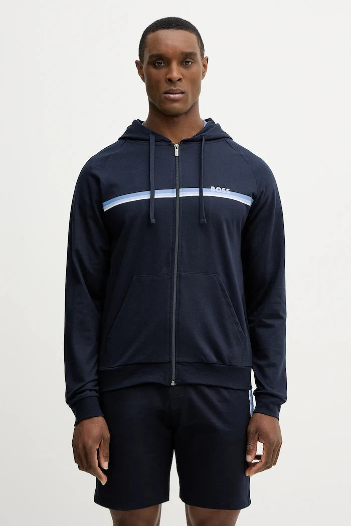 BOSS erkek pamuklu ev içi sweatshirt Authentic Jacket H