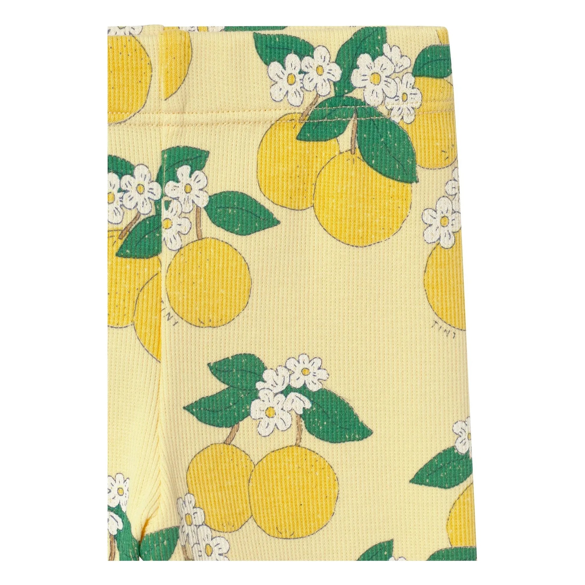 Tinycottons - Ribbed Legging Orange Organic Cotton | Pale yellow