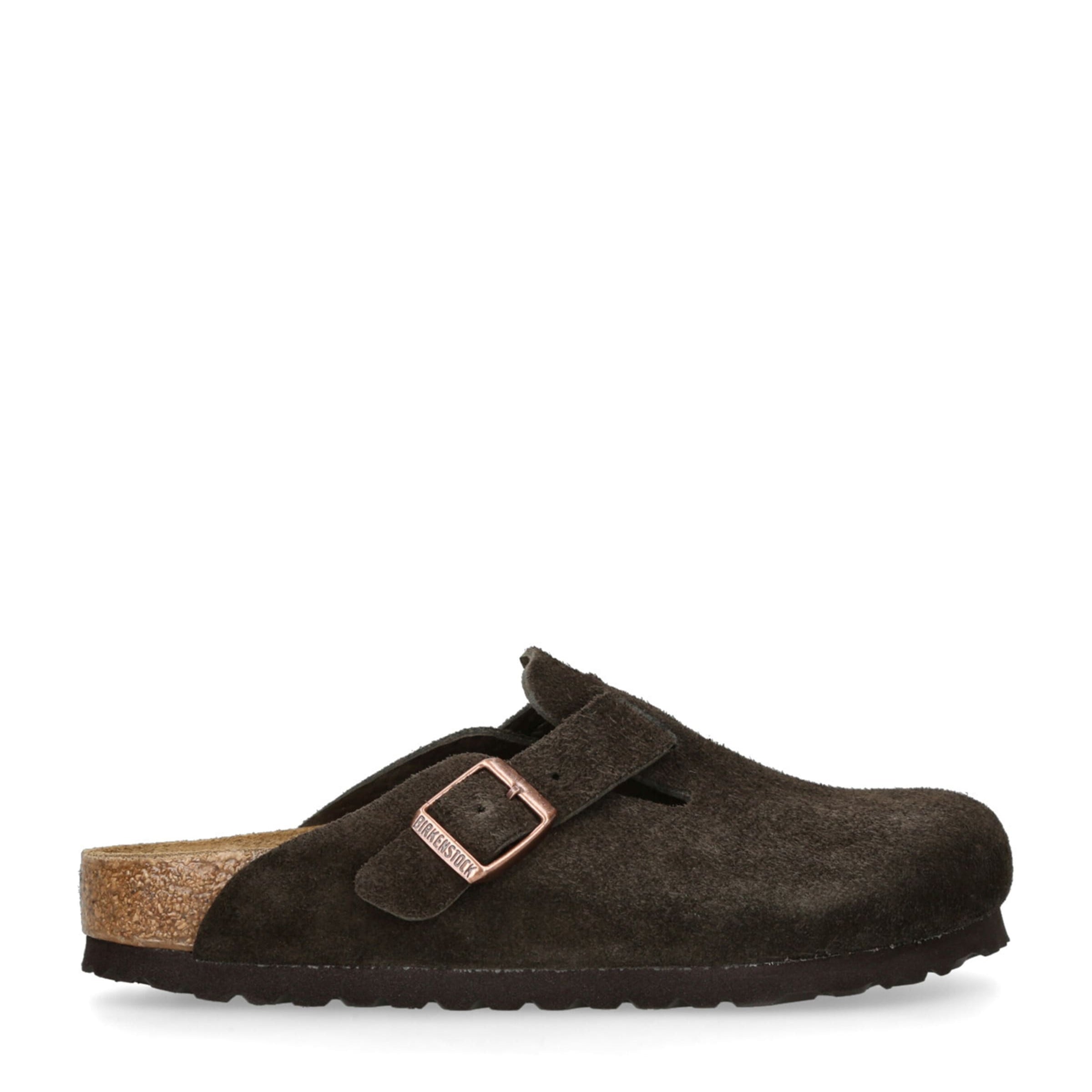 Birkenstock Brown Suede Boston Clogs