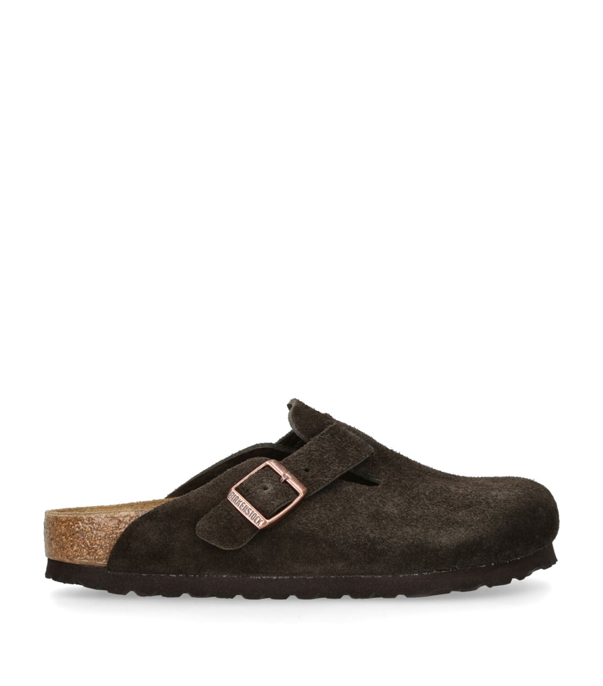 Birkenstock Brown Suede Boston Clogs