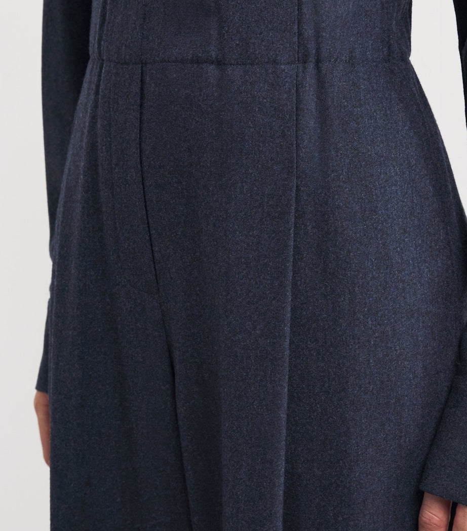 Wool-Cashmere Astor Wide-Leg Trousers