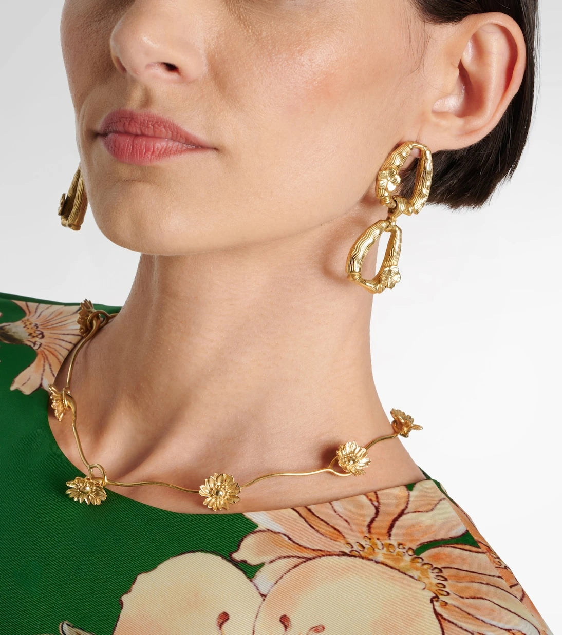 Alémais - Team Spirit gold-plated drop earrings