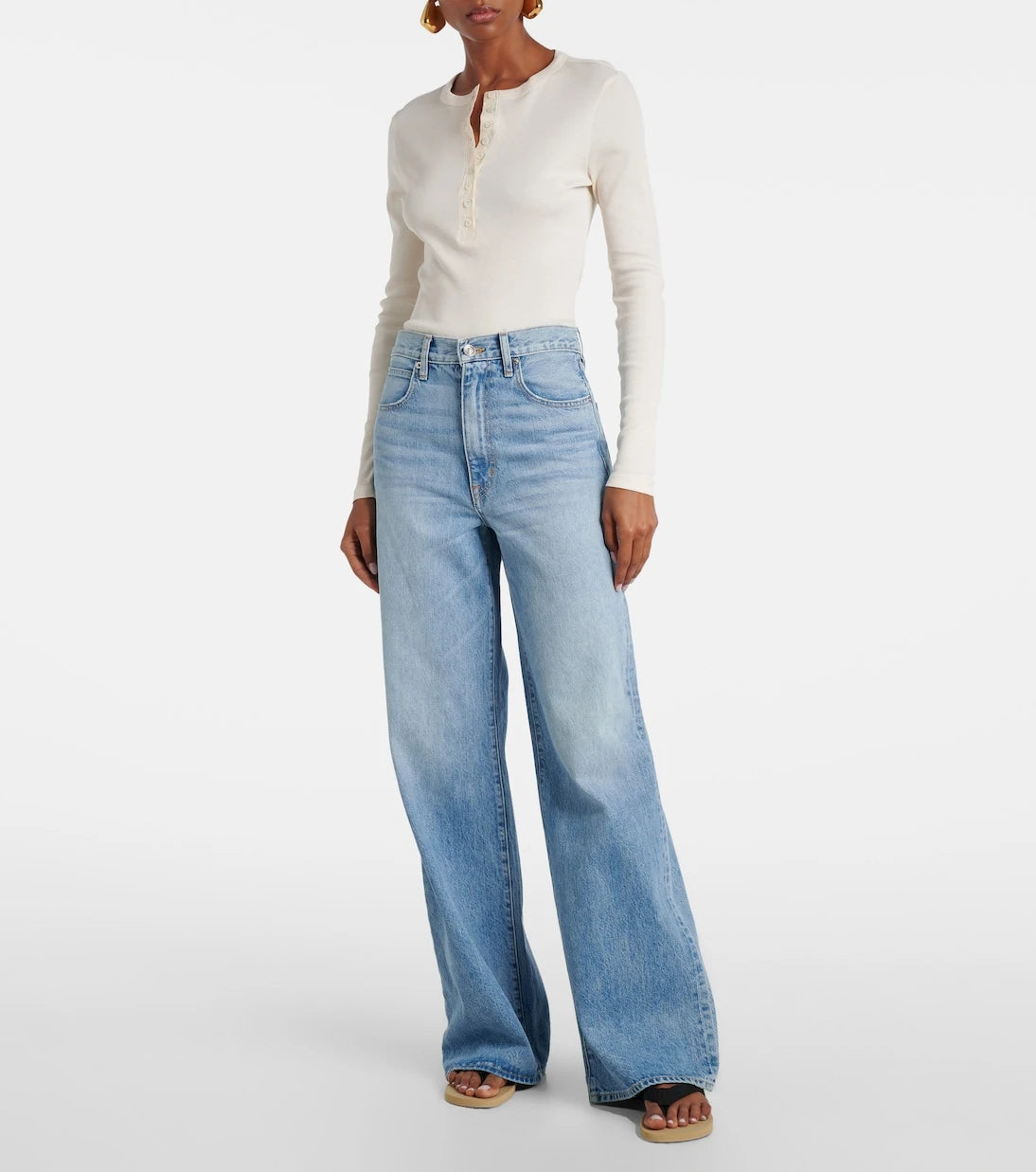 Slvrlake - Eva high-rise wide-leg jeans