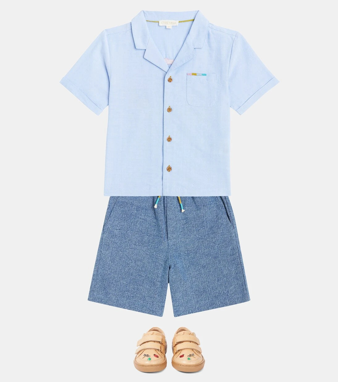 Louise Misha - Lov embroidered cotton shirt