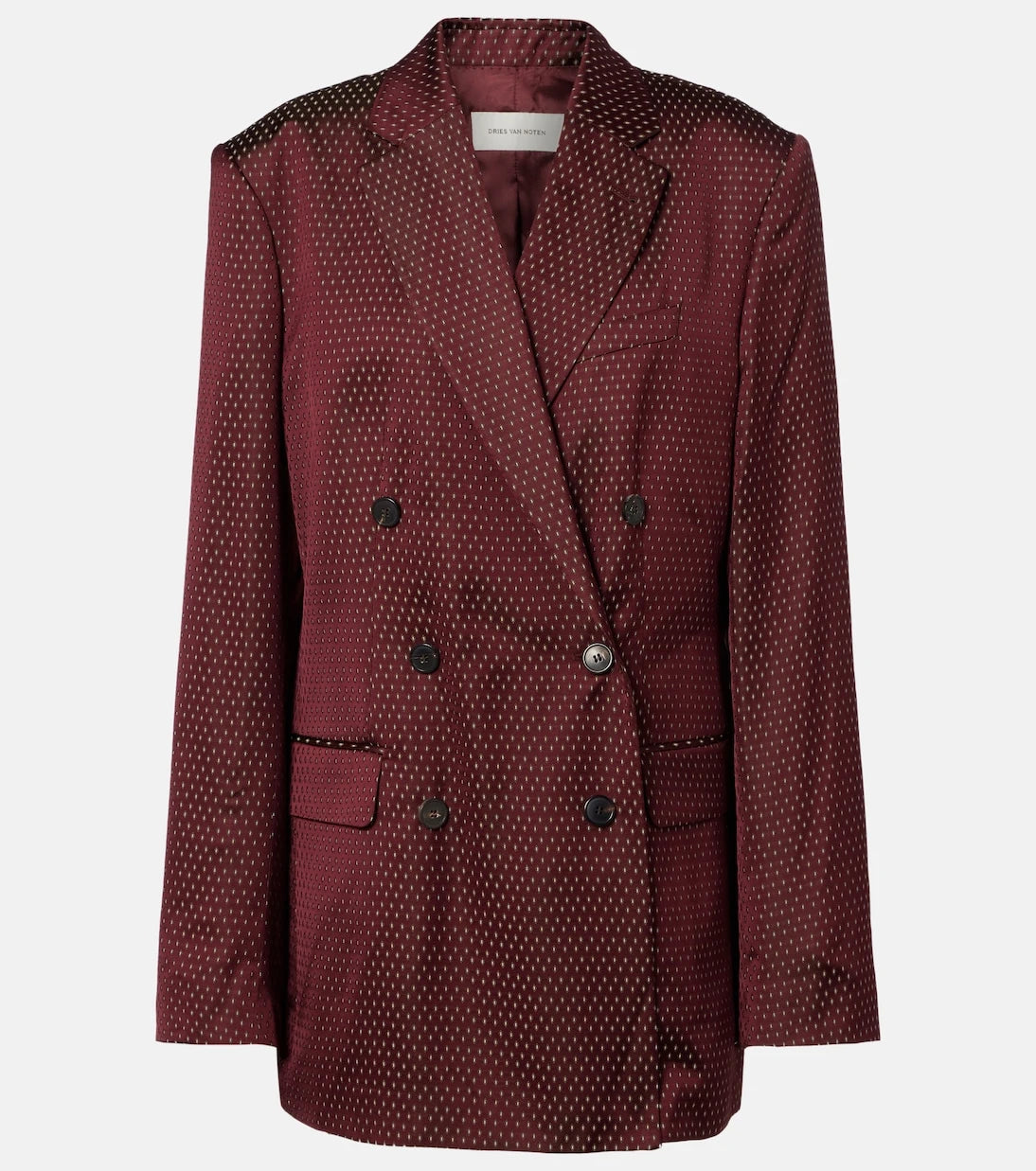 Dries Van Noten - Polka-dot double-breasted blazer