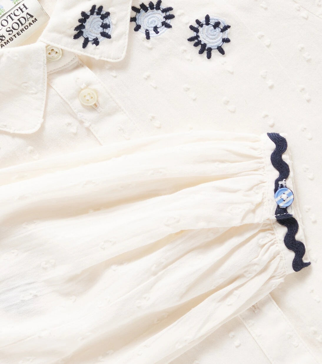 Scotch & Soda Kids - Embroidered cotton shirt