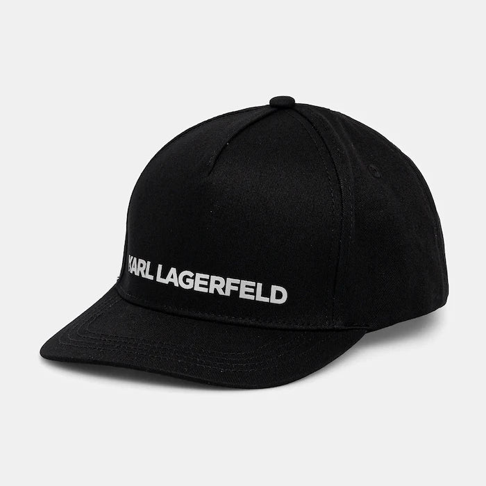 Памучна шапка с козирка Karl Lagerfeld