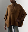 Ralph Lauren Collection Brown Cashmere-Blend Cape Sweater