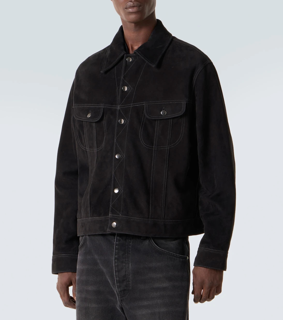 Studio Nicholson - x Aaron Levine Boston suede jacket