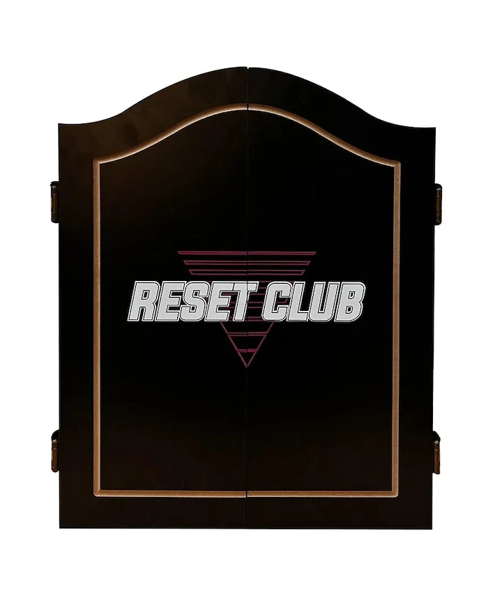 Reset Club Ahşap Dolaplı Dart Tablosu ve Okları 45 cm