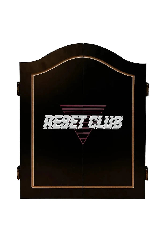Reset Club Ahşap Dolaplı Dart Tablosu ve Okları 45 cm