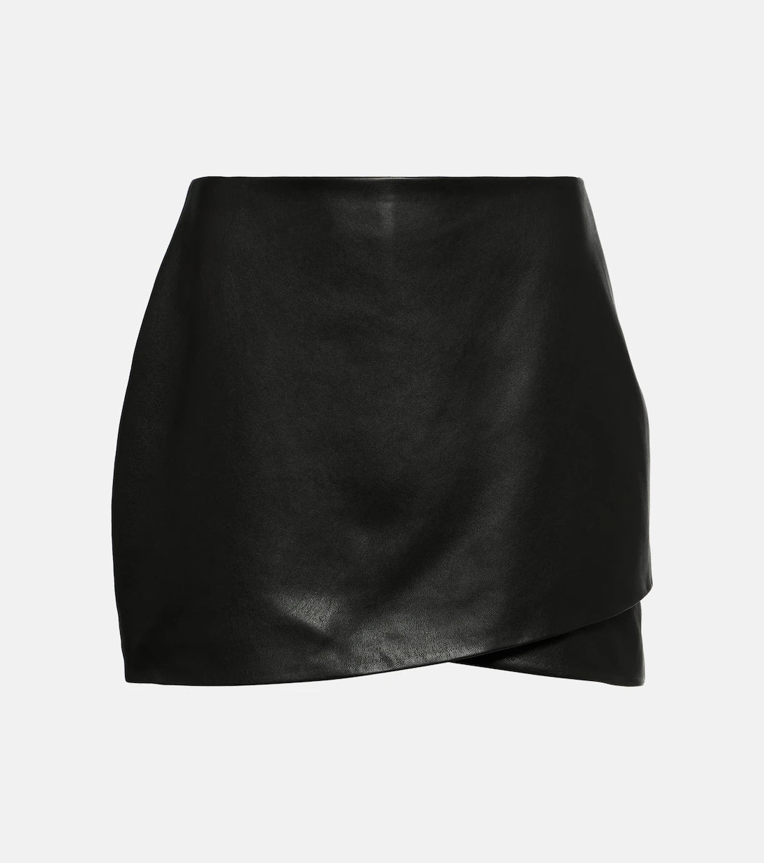 The Sei - Asymmetric leather miniskirt