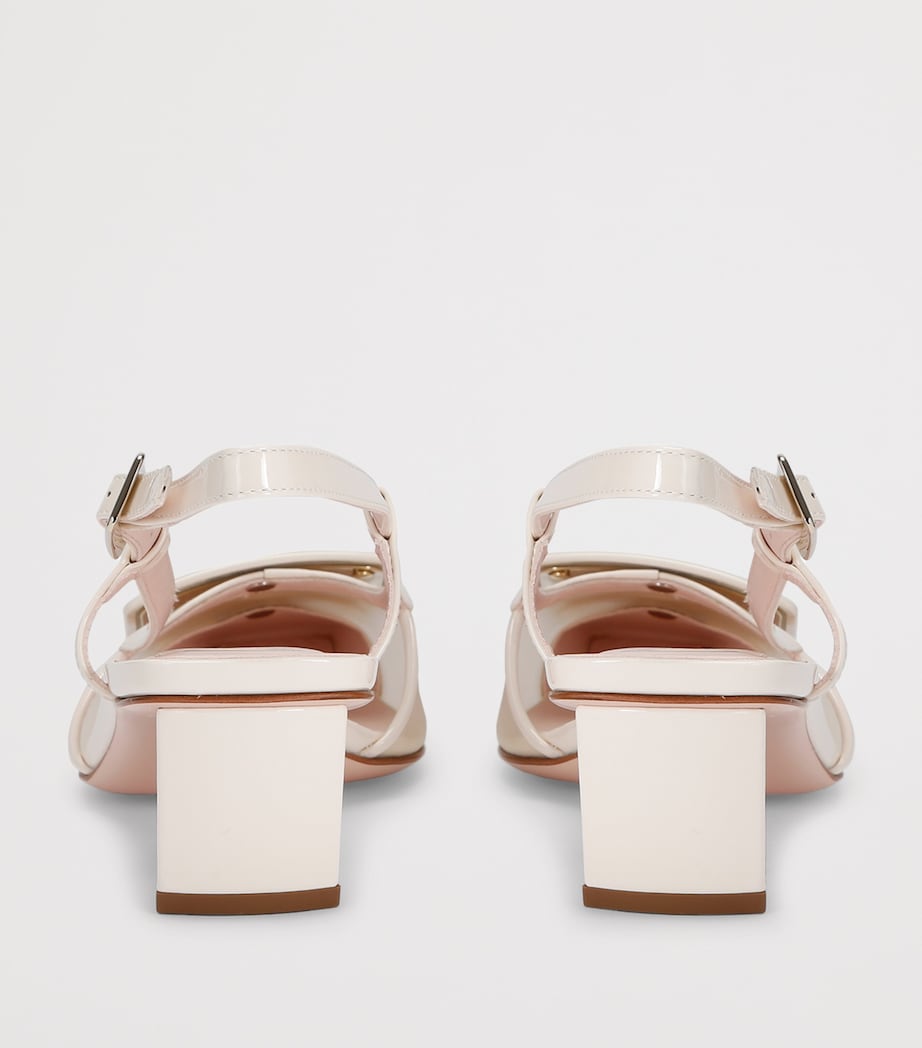 Beige Belle Vivier Slingback Pumps 45