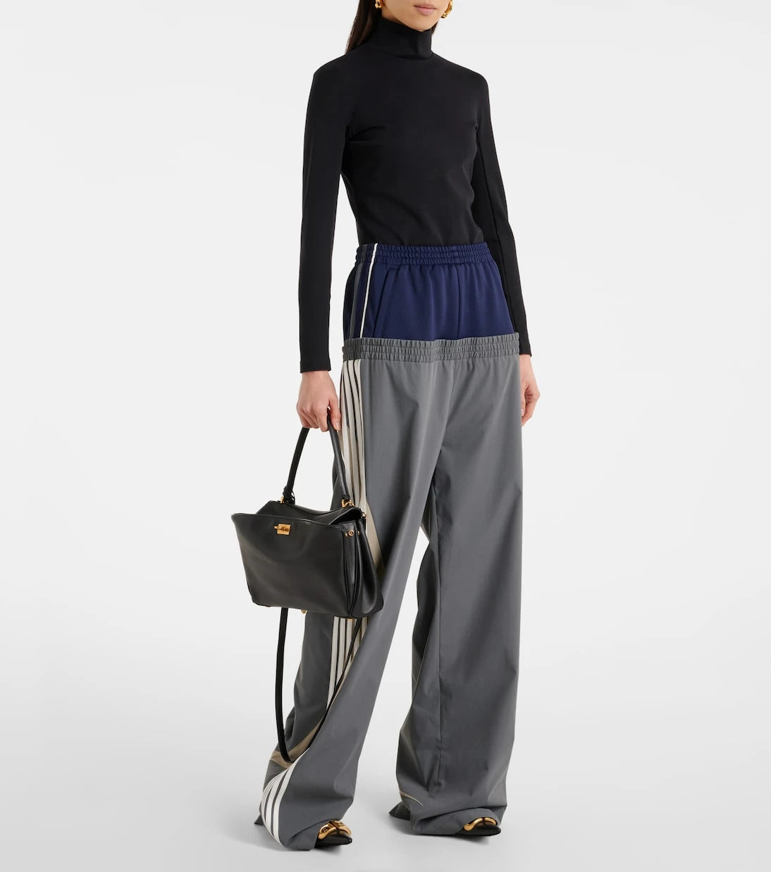 Balenciaga - بنطال رياضي مقطع الأجزاء