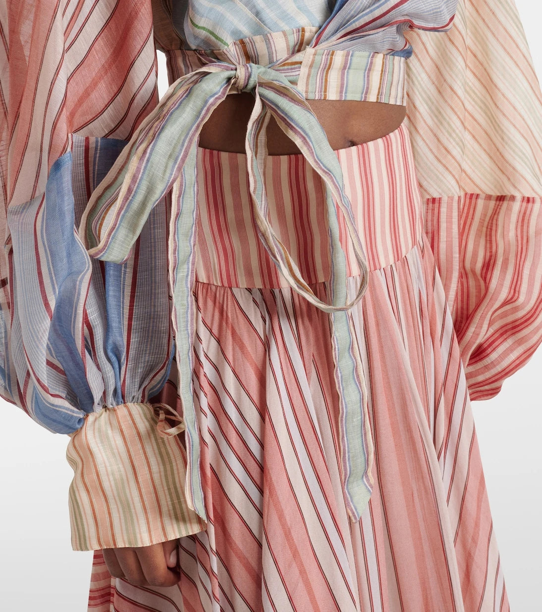 Zimmermann - Rebellion striped linen and silk blouse
