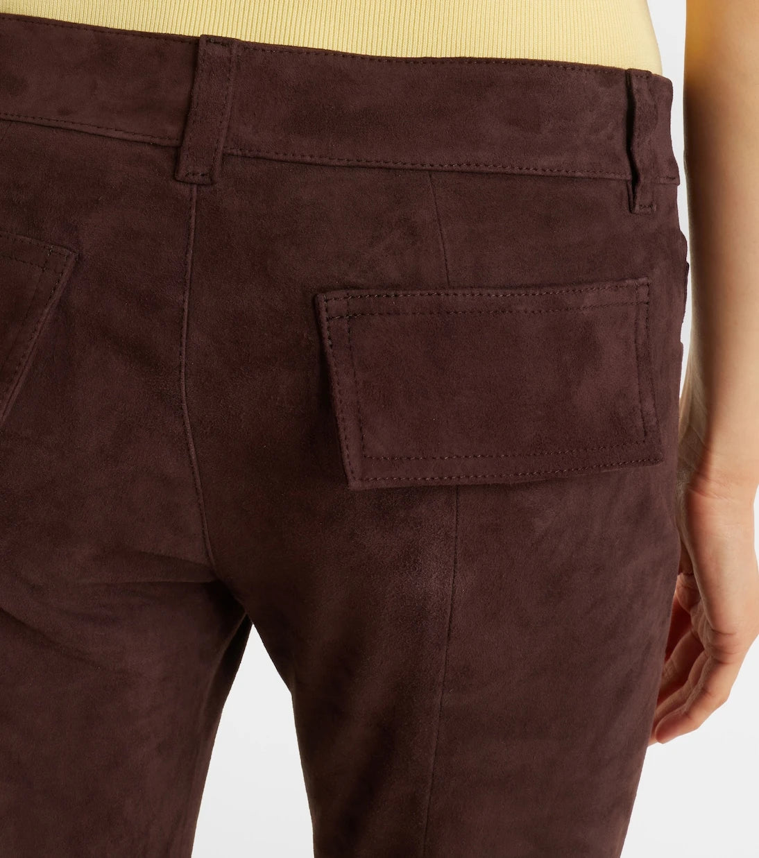 Stouls - Pawlonia suede flared pants