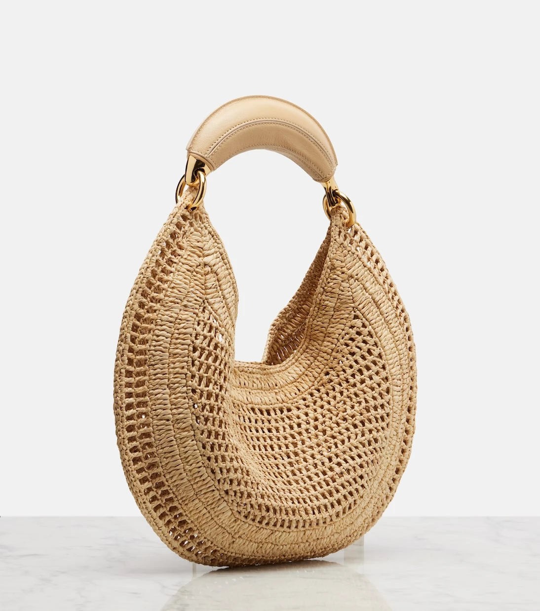 Chloé - Summer Banana raffia shoulder bag