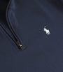 Cotton-Blend Quarter-Zip Sweatshirt BLUE