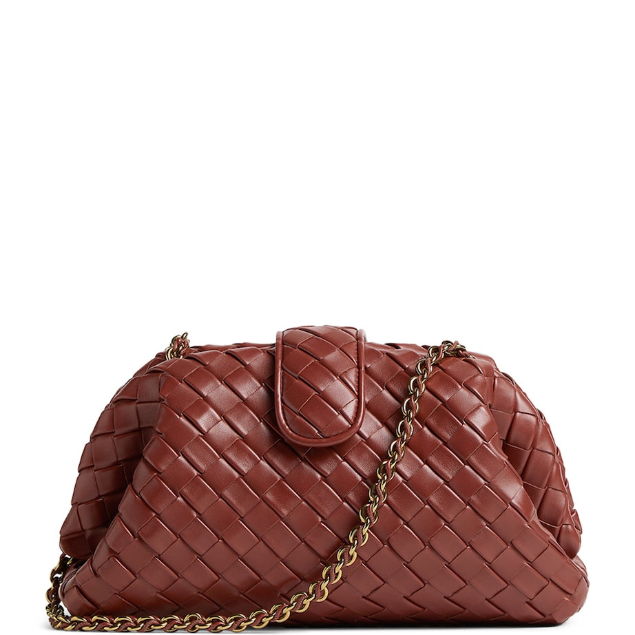 Brown Leather Lauren 1980 Clutch Bag