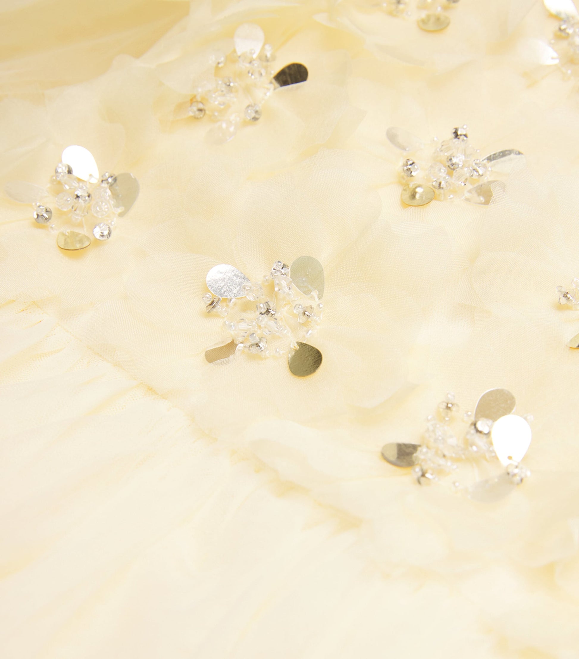 Tutu Du Monde Yellow Tulle Embellished Camille Dress (2-11 Years)