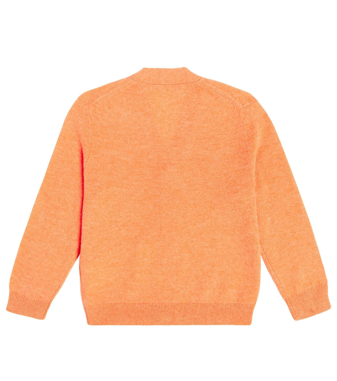 Acne Studios Kids - سترة صوفية برقبة على شكل حرف V وشعار الوجه