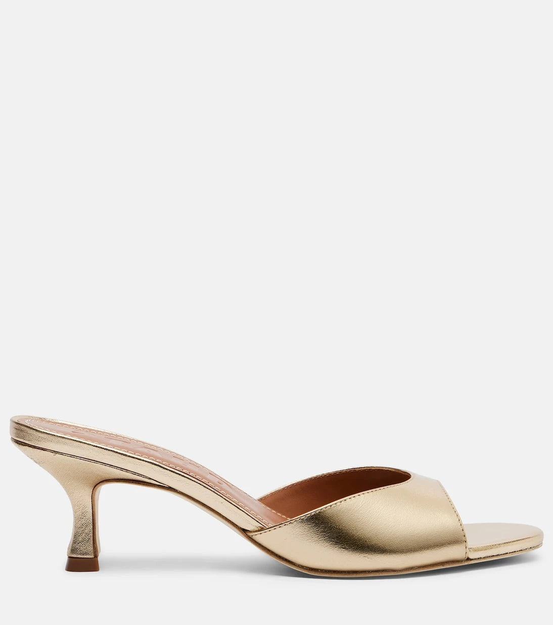 Staud - Brigitte 100 metallic leather mules
