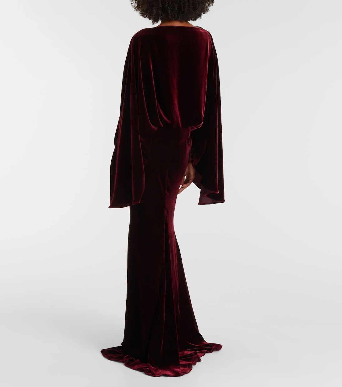 Taller Marmo - Musidora draped velvet gown