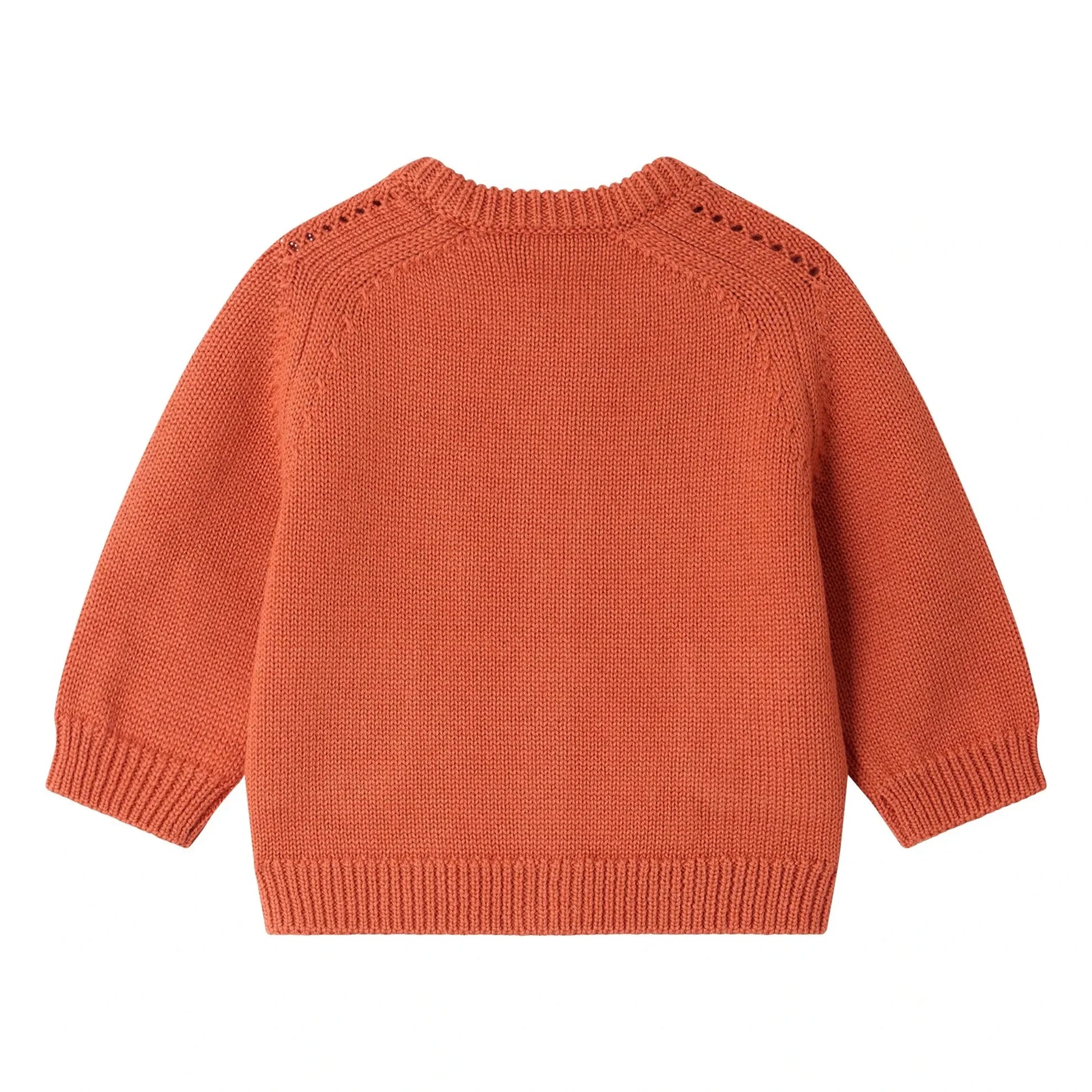 Bonpoint - Melina Wool Cardigan | Blood orange