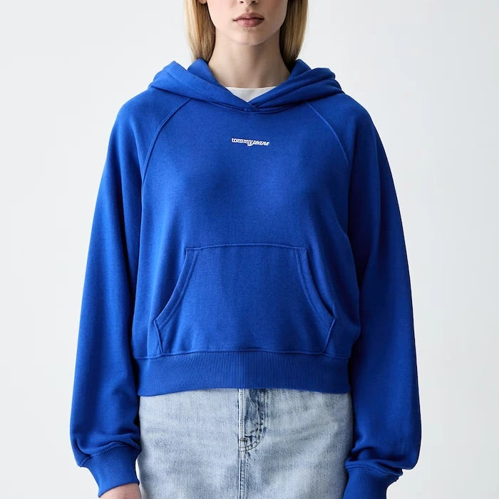 Tommy Jeans Kapüşonlu Kadın Pamuklu Sweatshirt
