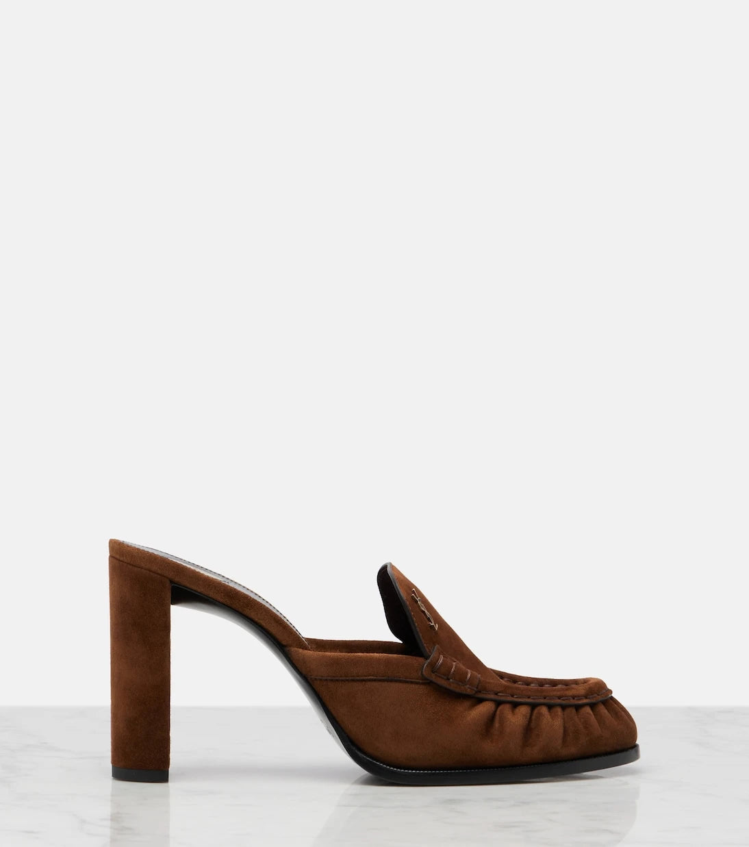 Saint Laurent - Le Loafer Cassandre suede mules