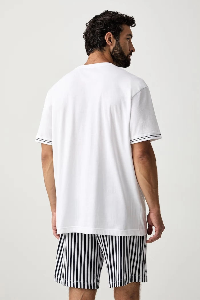 HUGO Erkek Pamuklu İki Parçalı Pijama COASTA SHORT SET