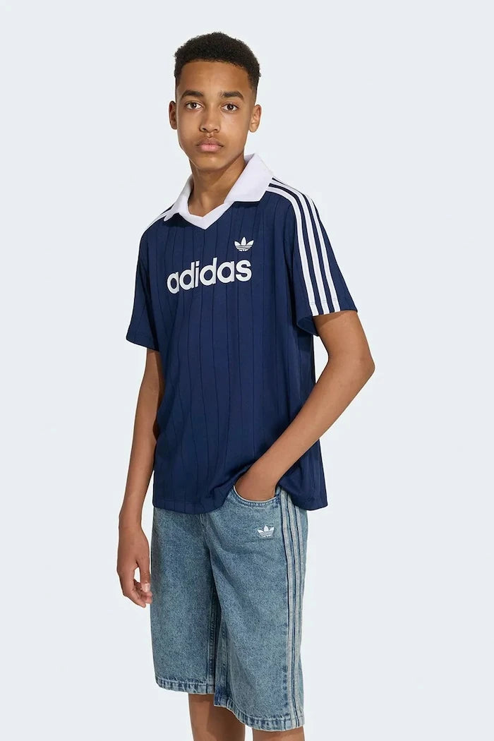 adidas Originals тениска с яка за деца
