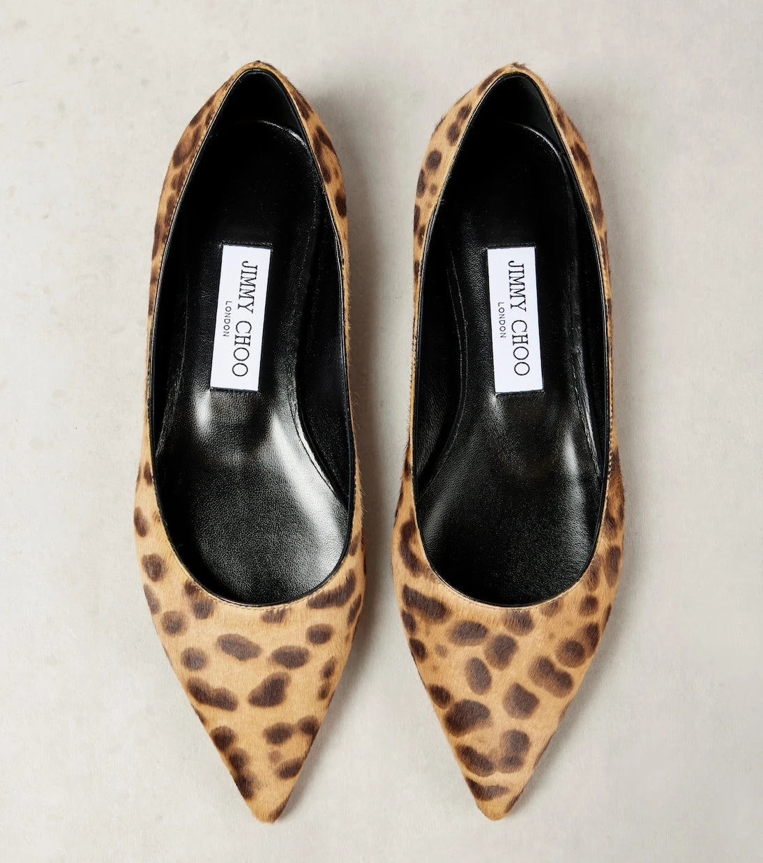 Jimmy Choo - Love leopard-print ballet flats