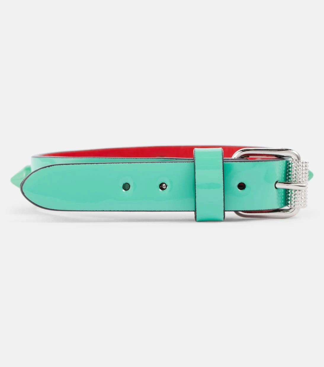 Christian Louboutin - Loubilink embellished leather bracelet